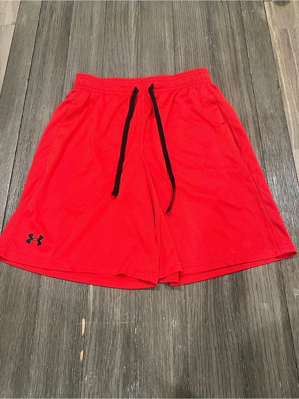 Under Armour Men's Red, Navy and Black Athletic Shorts Bundle - Size Small